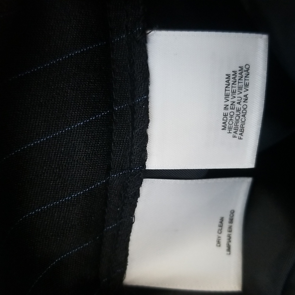 Le Suit Black Blue Pinstripe Suit - Picture 15 of 16